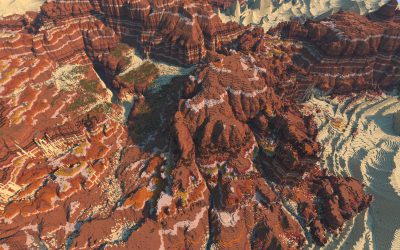 🏜️🌍 Stratyrosion – A Desert Mesa Terrain (2k, JAVA, Prototype)